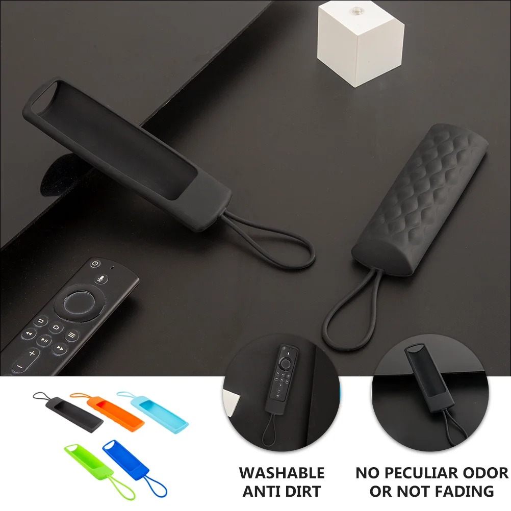 

5Pcs Silicone Remote Cover Protective Case Skin Friendly Soft Flexible Compatible Fire Stick 2020 Shockproof Anti-Fall