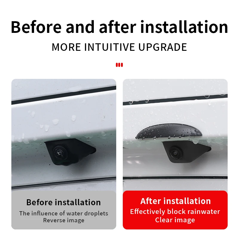 موضة سيارة كاميرا الرؤية الخلفية غطاء للمطر سيليكون مانعة لتسرب الماء حامي ل تسلا نموذج 3 نموذج S نموذج X نموذج Y رودستر SpaceX #5