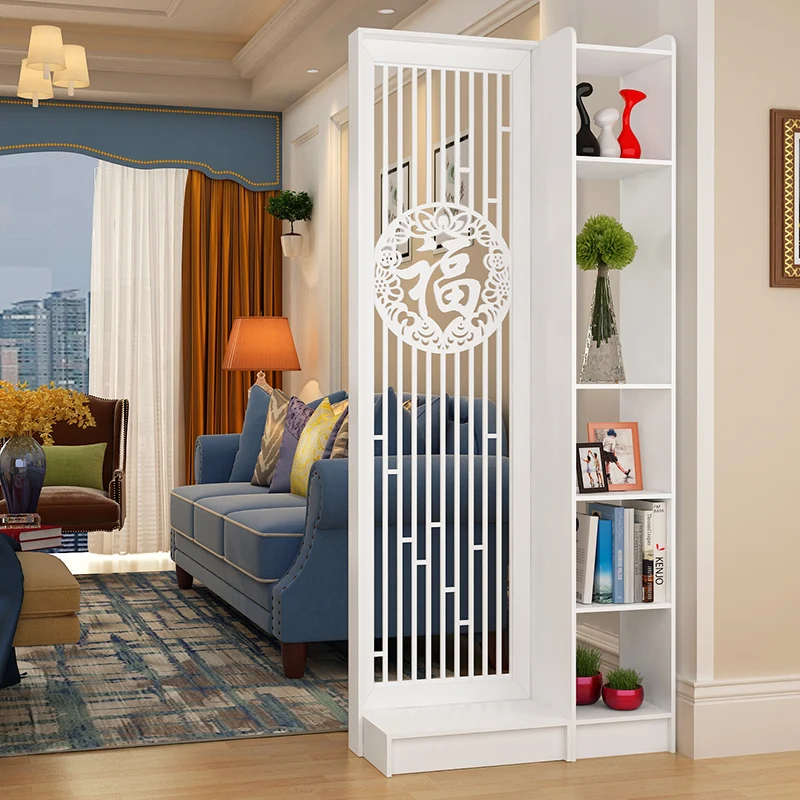 0A entrance cabinet partition the living room entrance directly opposite the door, light luxury entrance wine cabinet screen