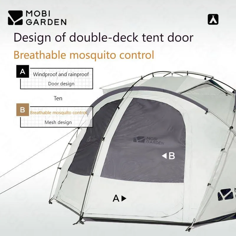 MOBI GARDEN Ground Cloth for Royal Castle Tent 150D Oxford Cloth
