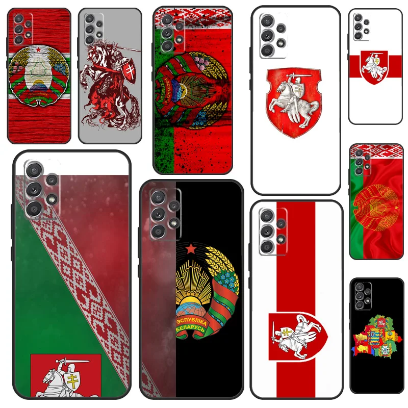 Belarus Flag Coat of Arms Case For Samsung Galaxy A56 A06 A16 A26 A36 A55 A35 A15 A32 A52 A13 A33 A53 A14 A34 A54 A17