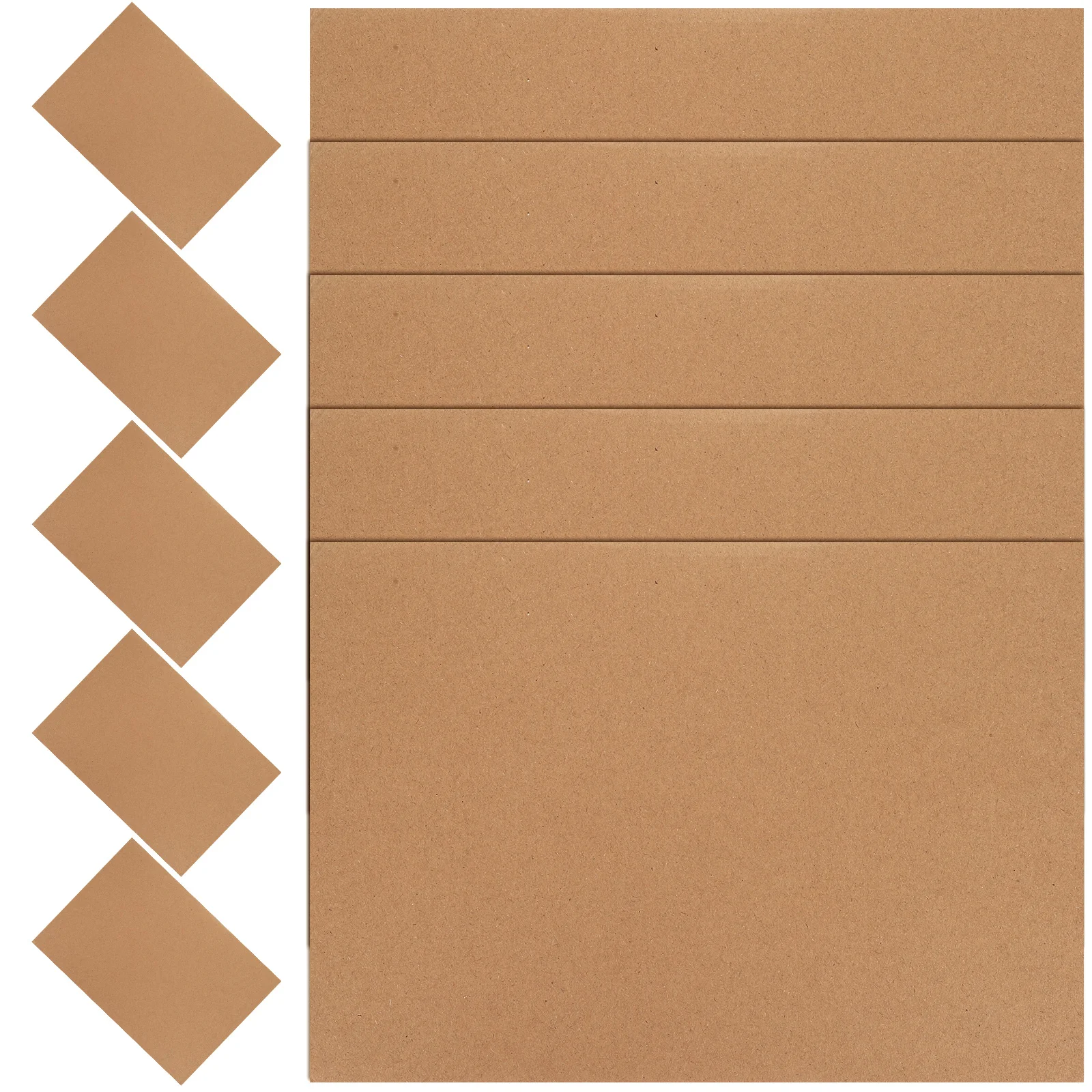 

10 Sheets A4 21X30CM Corrugated Cardboard Packing Boxes for Shipping Moving Mailer DIY Gift Brown Paper Office