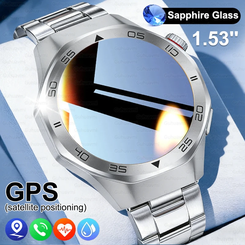 

Умные часы WATCH 6 PRO с сапфировым стеклом 1.53 дюйма, AMOLED-дисплеем, GPS, Bluetooth, функцией звонков, мониторингом здоровья, водонепроницаемостью 3ATM, аккумулятором 520 мАч, для мужчин