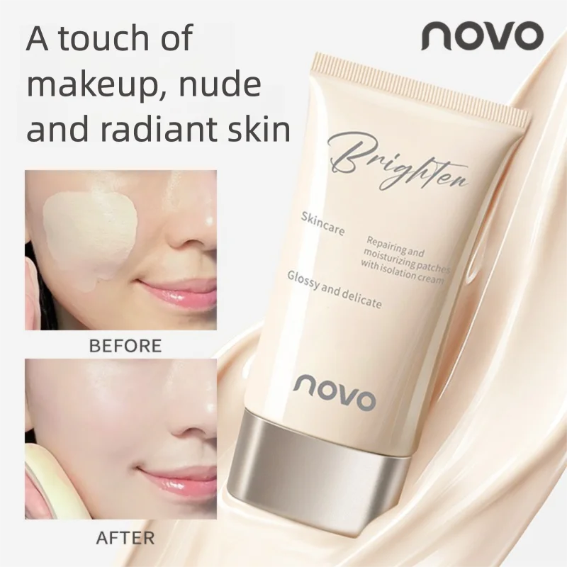 NOVO's Moisturizing and hydrating Primer is a perfect pre-makeup base that is waterproof, sweat-proof and does not to the powder