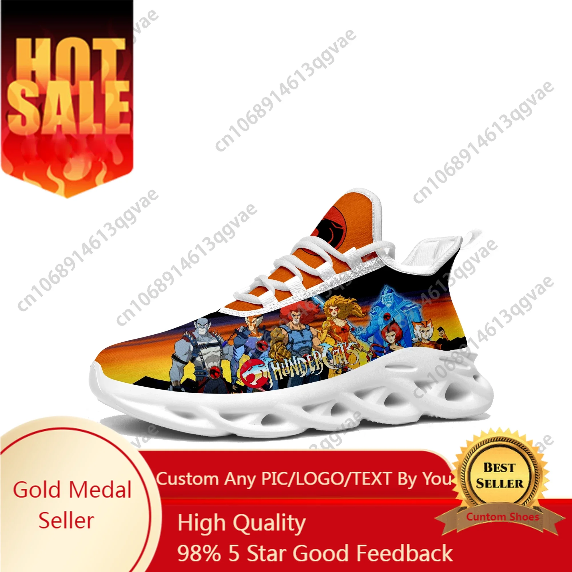 Thundercats Flats Sneakers Mens Womens Teenager Sports Running Shoes High Quality Lion O Cartoon Custom Lace Up Mesh Footwear