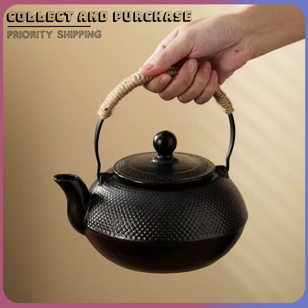 

Зимний чайник, чайный сервиз, японский чугунный кипящий горшок, улун, пу, чайный чайник, уличный чайник с фильтром, вечерние расслабляющие предметы для дома