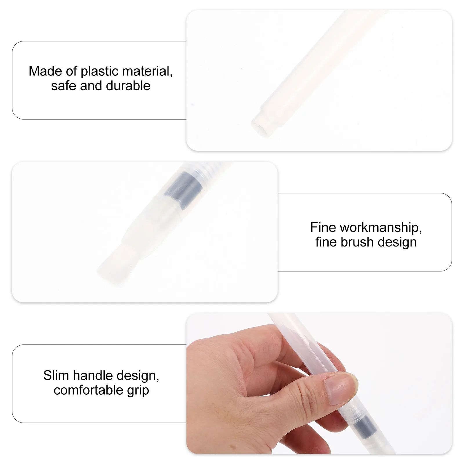 

10Pcs Watercolor Brush Pens Portable Painting Drawing Tools Ergonomic Squeeze Control Ink Flow Water Soluble Pens