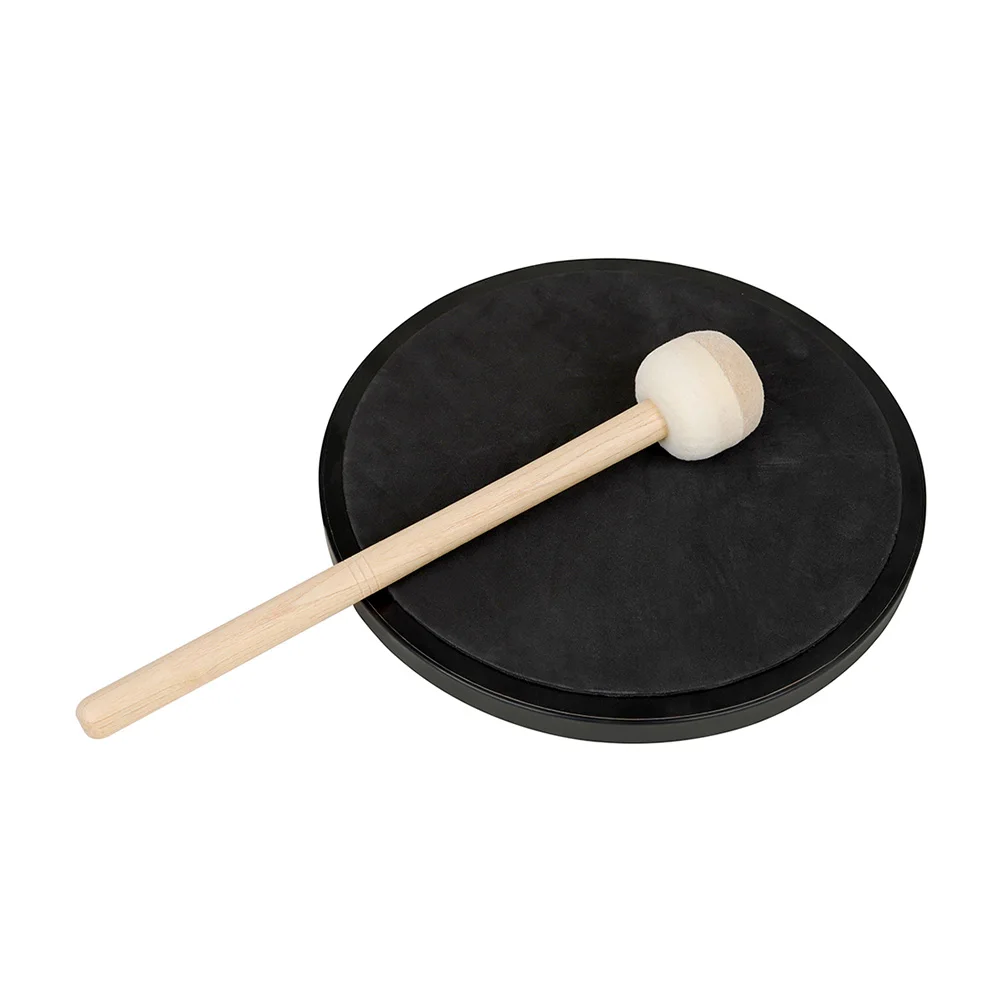 

Big Snare Drum Drumstick Two-Color Felt Head Wood Long Handle Mallet Percussion Instrument for Beginners Band Bass Drum Stick