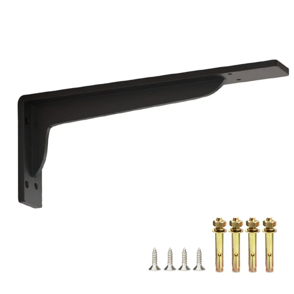 Countertop Bracket Heavy Duty Rack Cold Rolled Steel Front Mounted Bracket Indoor Outdoor Use Triangle Bracket For Shelves