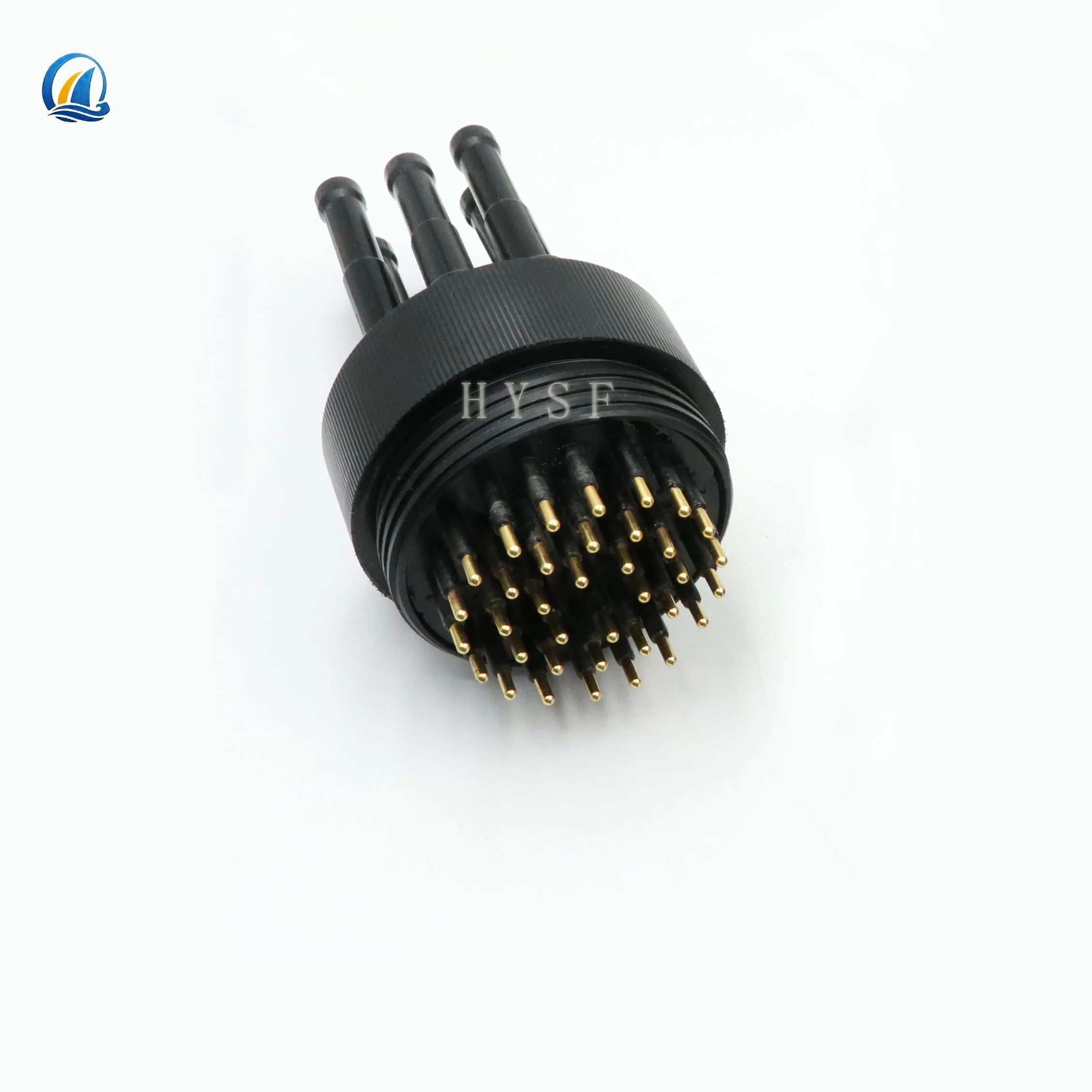 Multi core split 24pin waterproof male cable connector for customized underwater systems