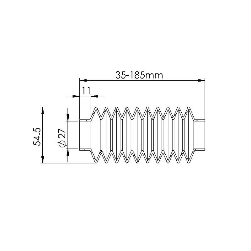 OMLLP-RB1 rubber telescopic bellows SM1