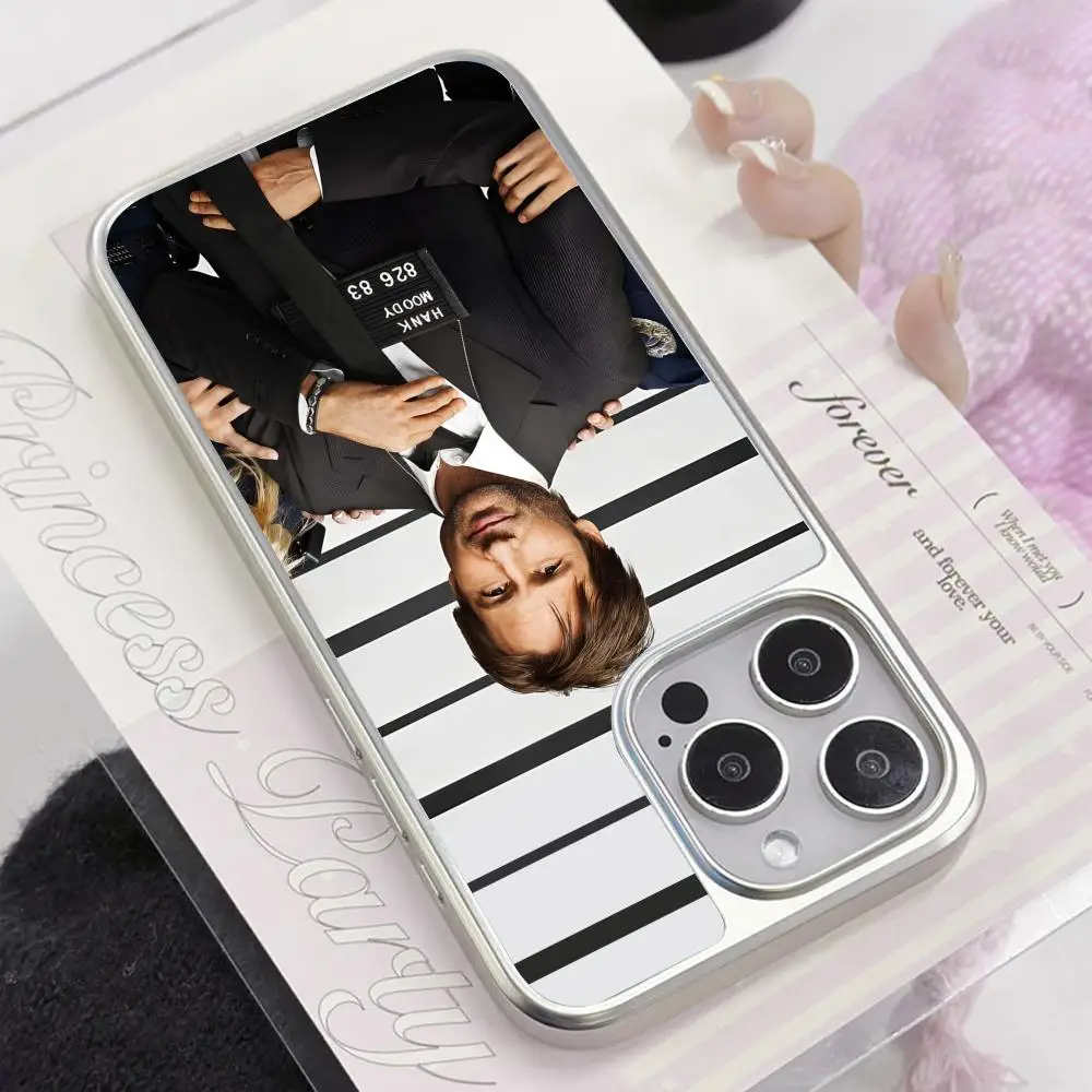 

Californication Phone Case for iPhone 17 16 15 14 13 12 11 Air Pro Max Plus Electroplated Silver Cover