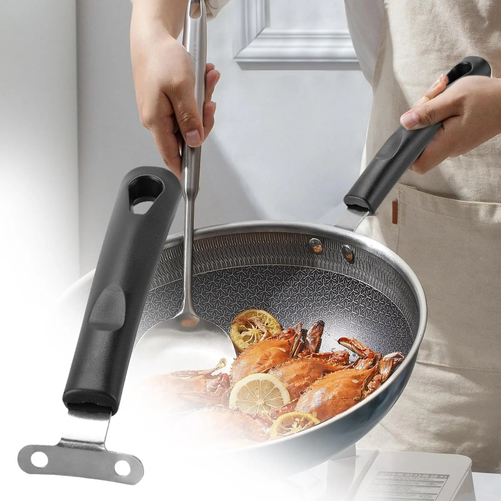 1Pc Frying Pan Hand…