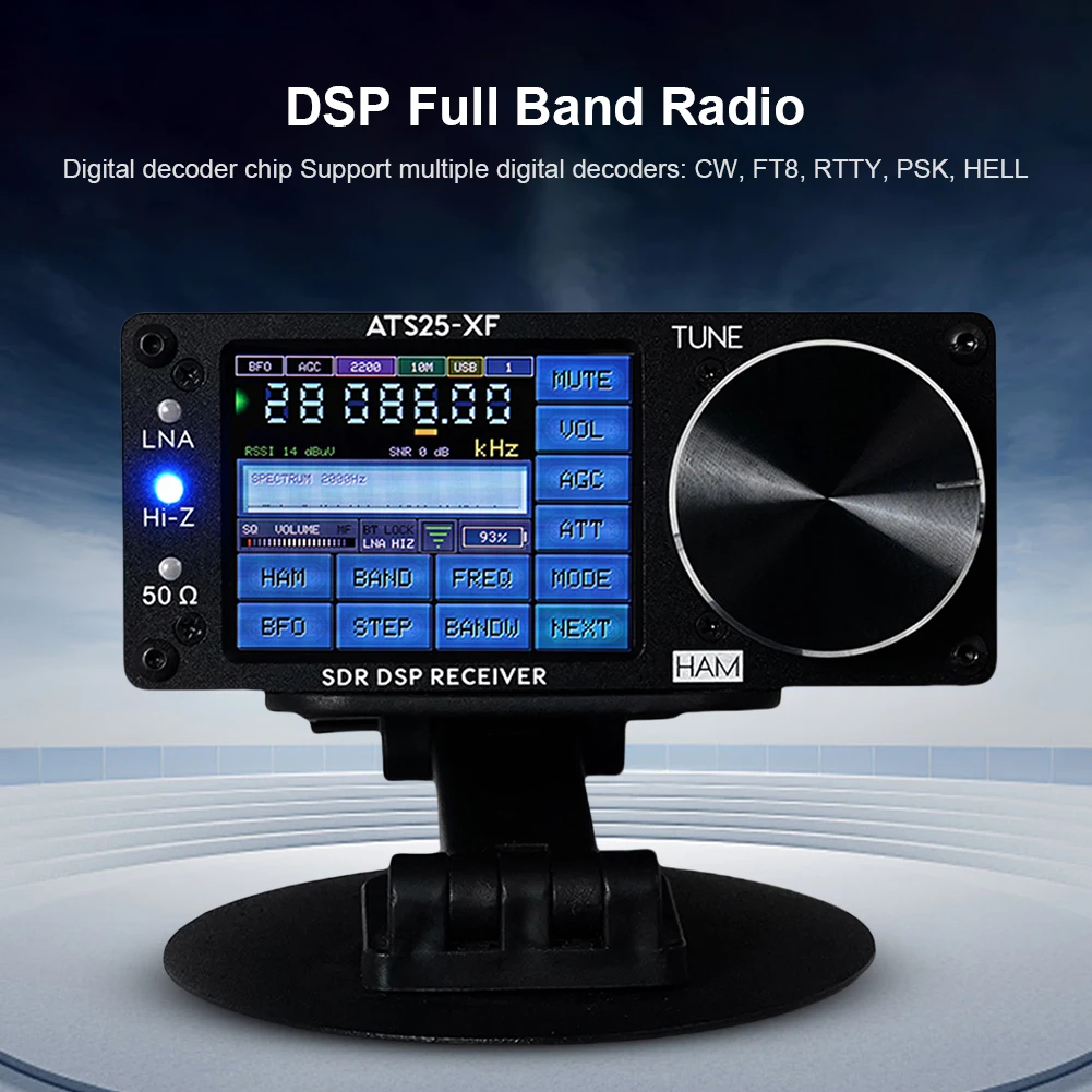 ATS25-XF FM LW SW CB MW خلاط استقبال واي فاي فك 2.8 بوصة TFT LCD تعمل باللمس كامل النطاق راديو محمول