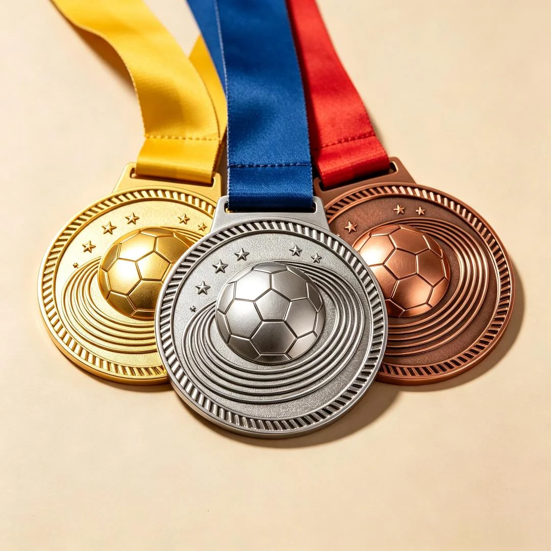 Manufacturer Wholesale Design Logo Custom 3D Metal Medal Cheap Sport Award Medal with Ribbon