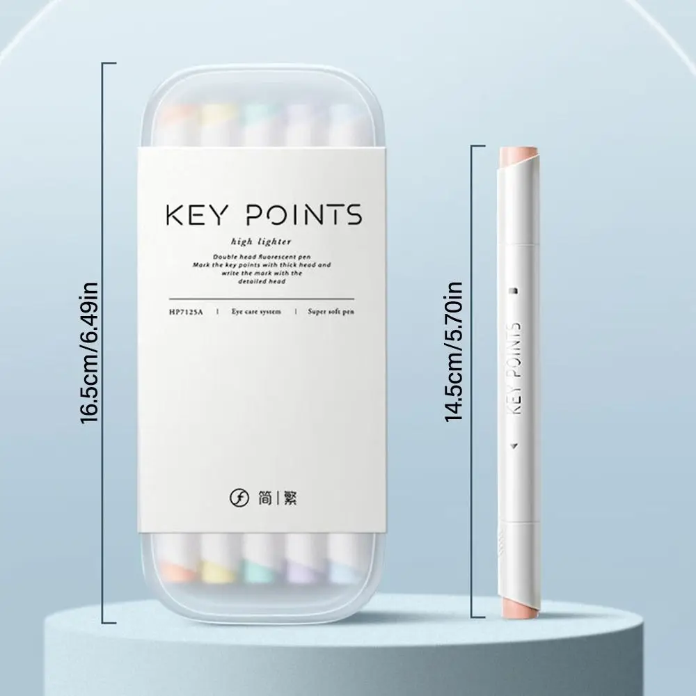 Student Gift Learning Prize School Office Supplies Highlighter Fluorescent Pen Hand Account Pen Line Color Marker Pen