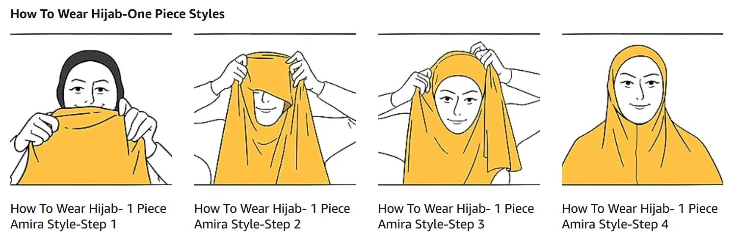 Schlichter Hijab zum Tragen, für muslimische Instant-Turbane, weicher Jersey-Schal, leichtes Instant-Hijab-Gebet, Khimar-Kopftuch – Detail 7