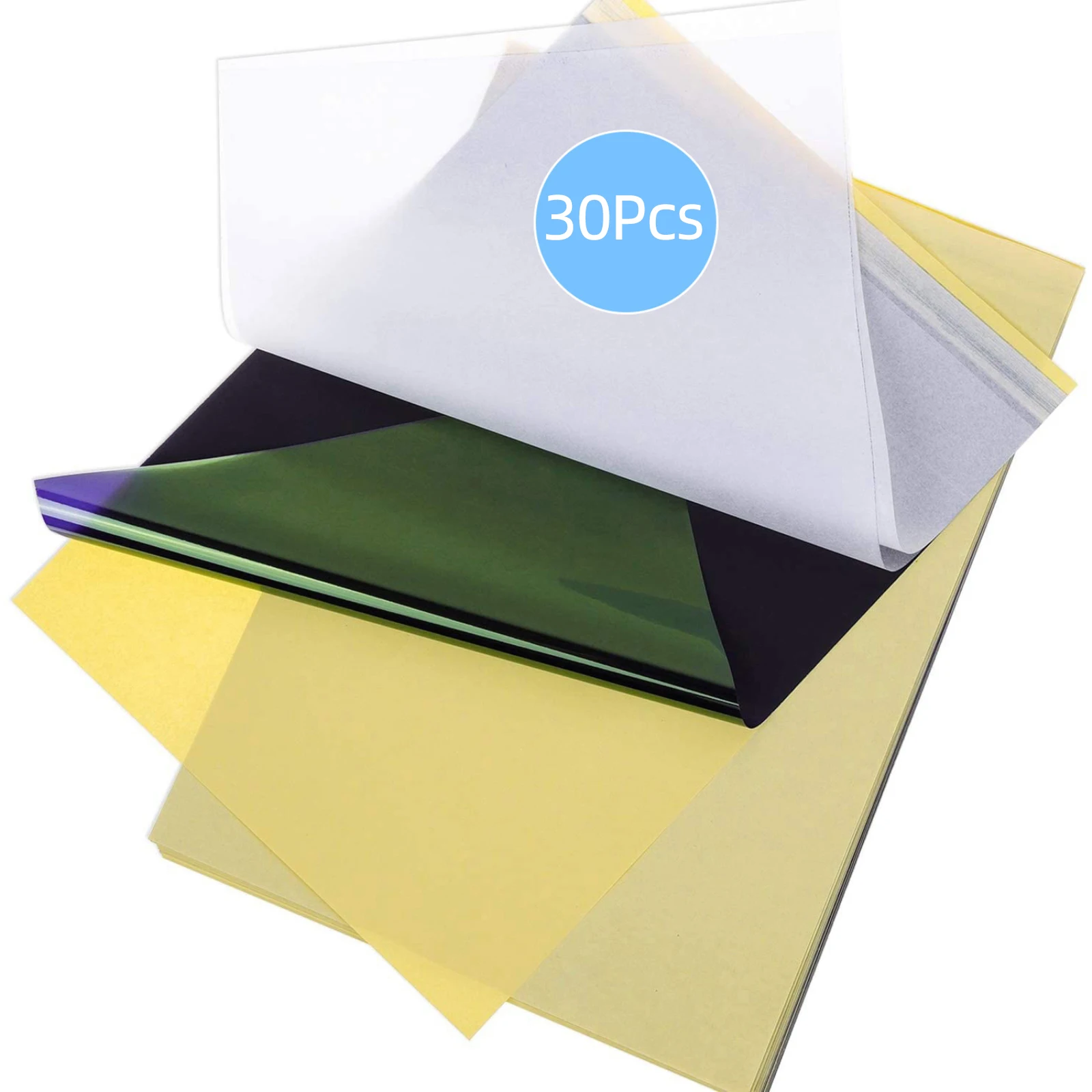 10/30/50/100 Stuks POSEIDON Tattoo Transfer Papier Tattoo Stencil Papier Kopieerpapier Thermisch Papier voor Tattoo Transfer Machine