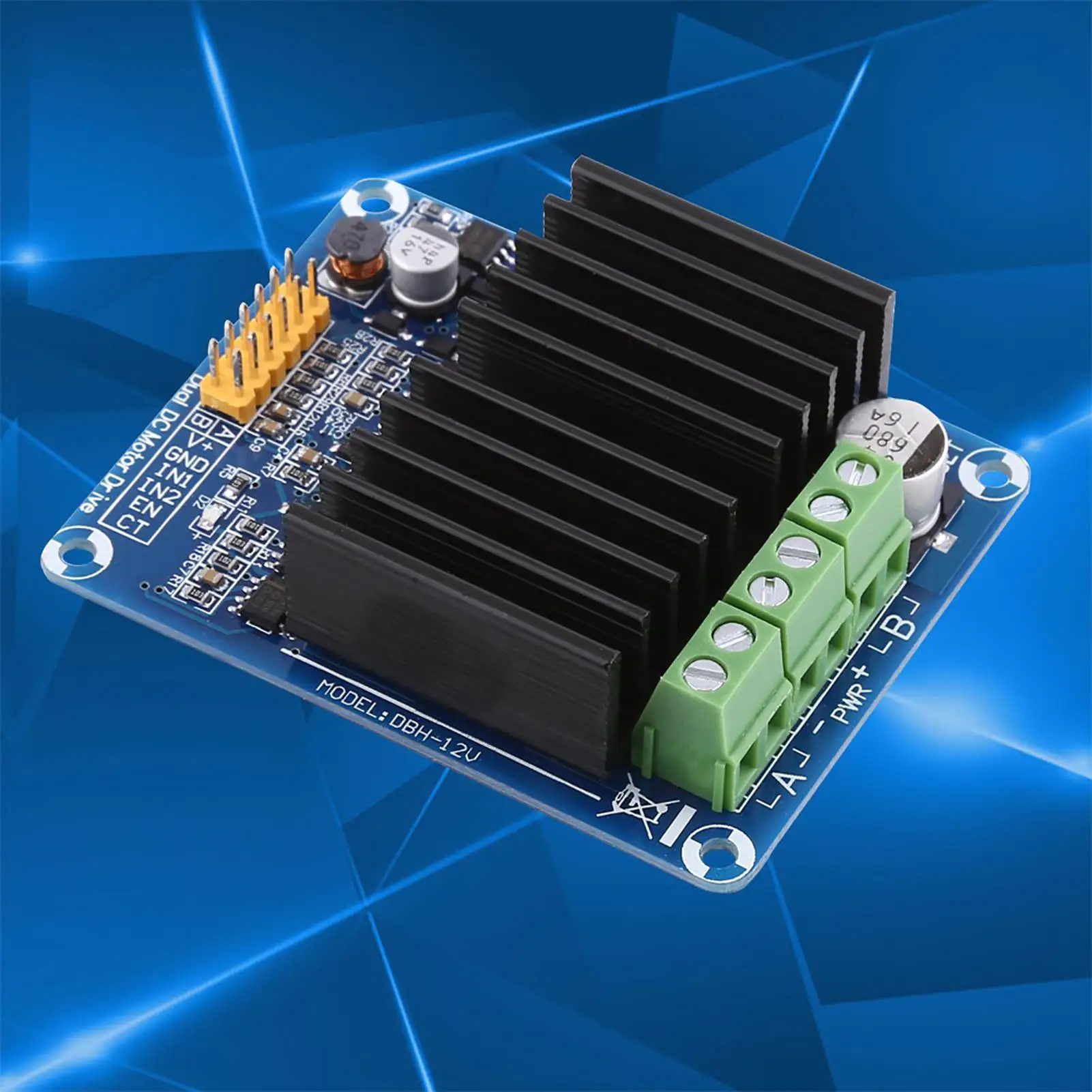 1pc DC5-12V 0A-30A Dual channel H bridge Motor Driver Board Module