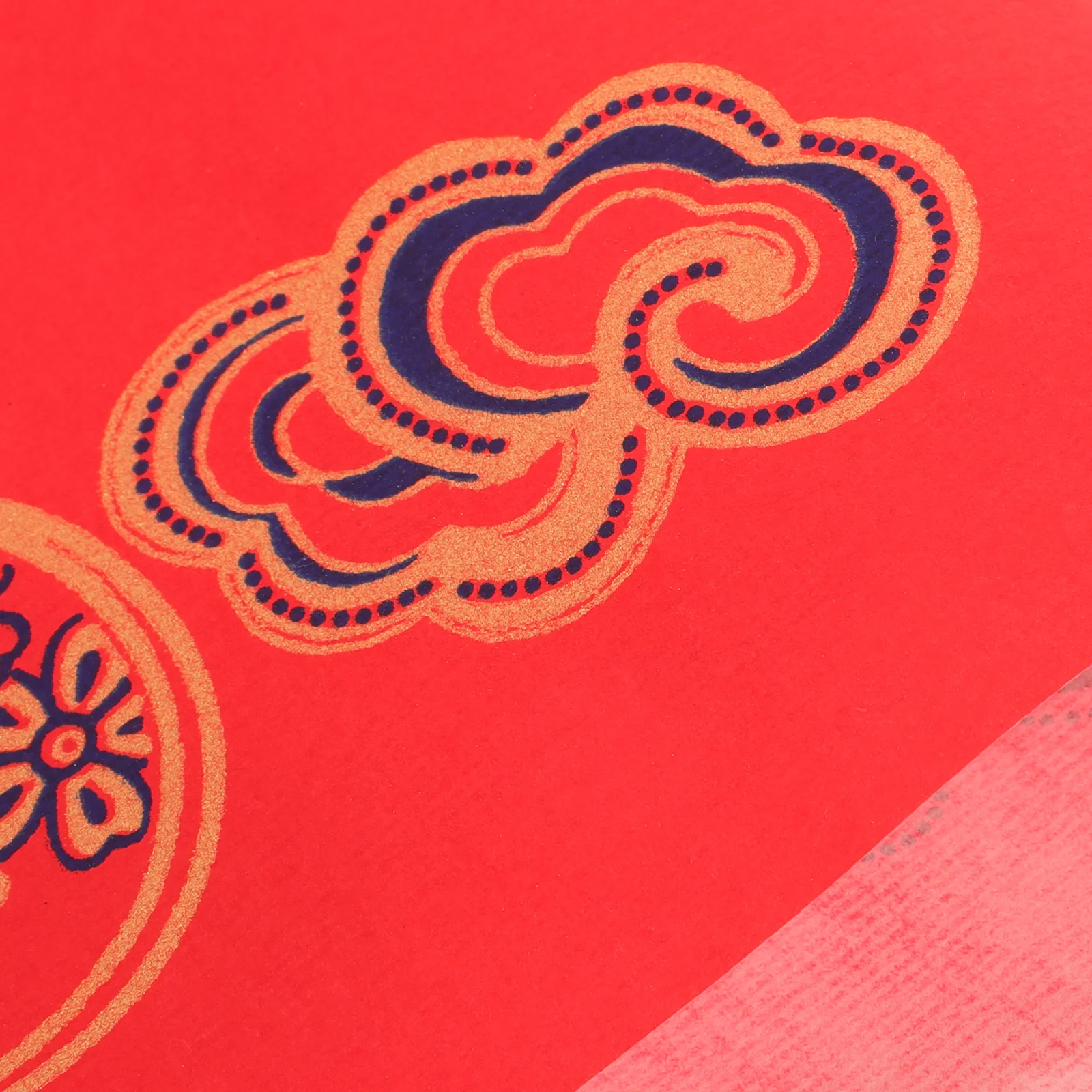 

20 Sheets Rice Paper Red with Word Blessing Decoration Party Spring Festival Stickers