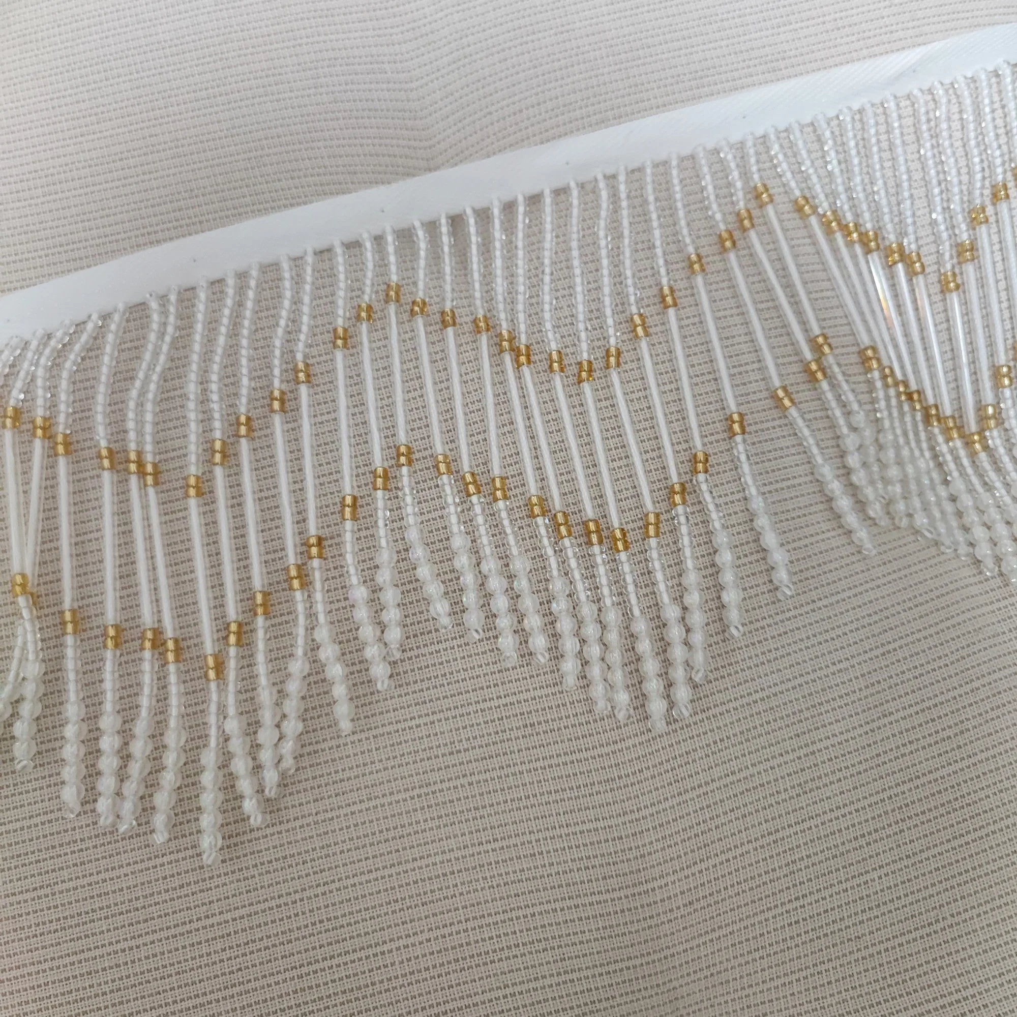 90cm Long 10cm Wide Beaded Fringe, DIY Sewing , Craft, Lampshade Bead Fringe