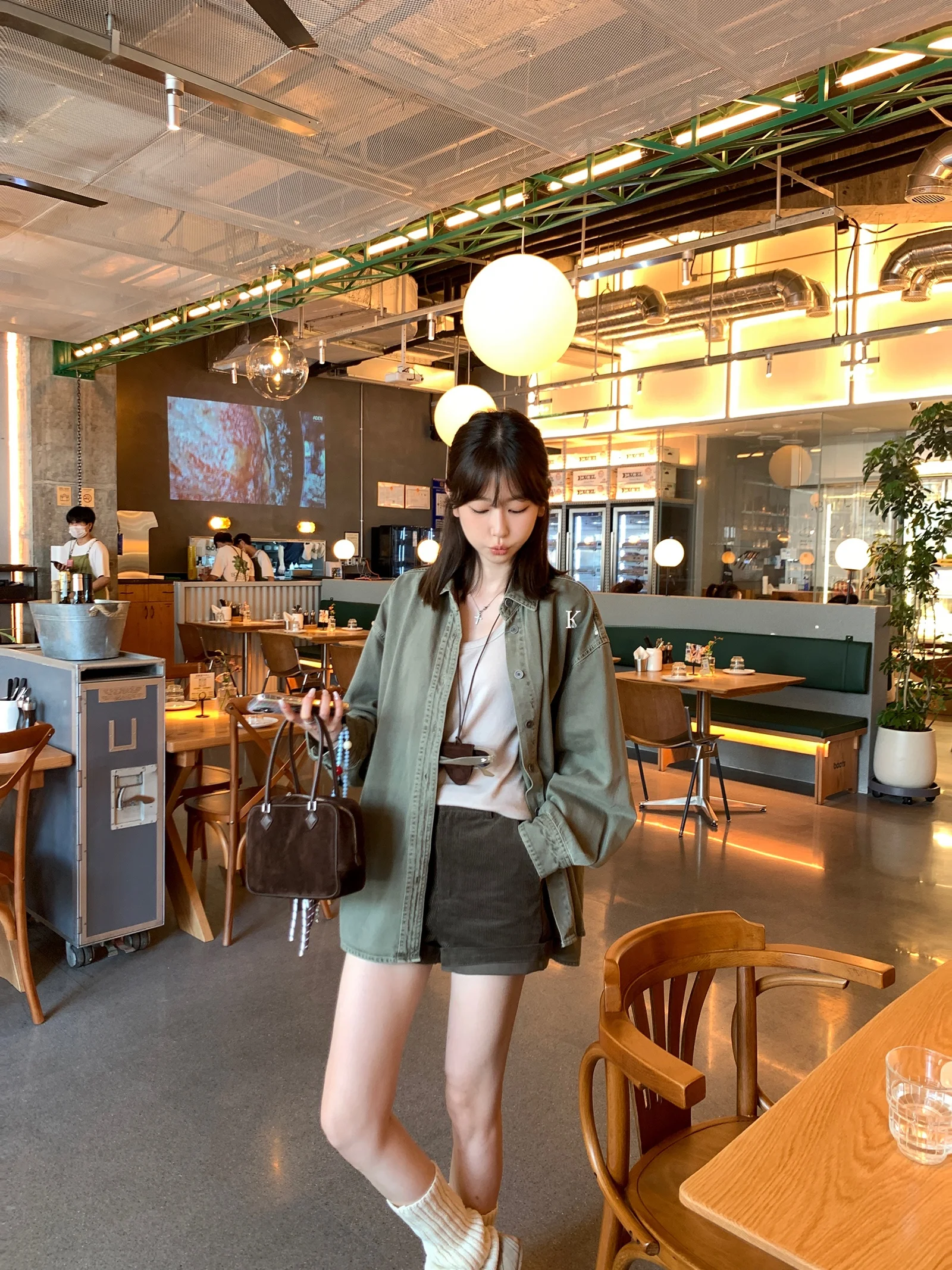 

Retro Denim irt Jaet Women's Loose Casual Top Design Sensation Autumn New Sle Pure Cotton Long Sve Button Closure