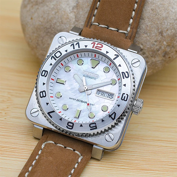 Corona D'orologio In Acciaio Per Movimenti NH35 NH36 4R35 SKX007 - Ricambio