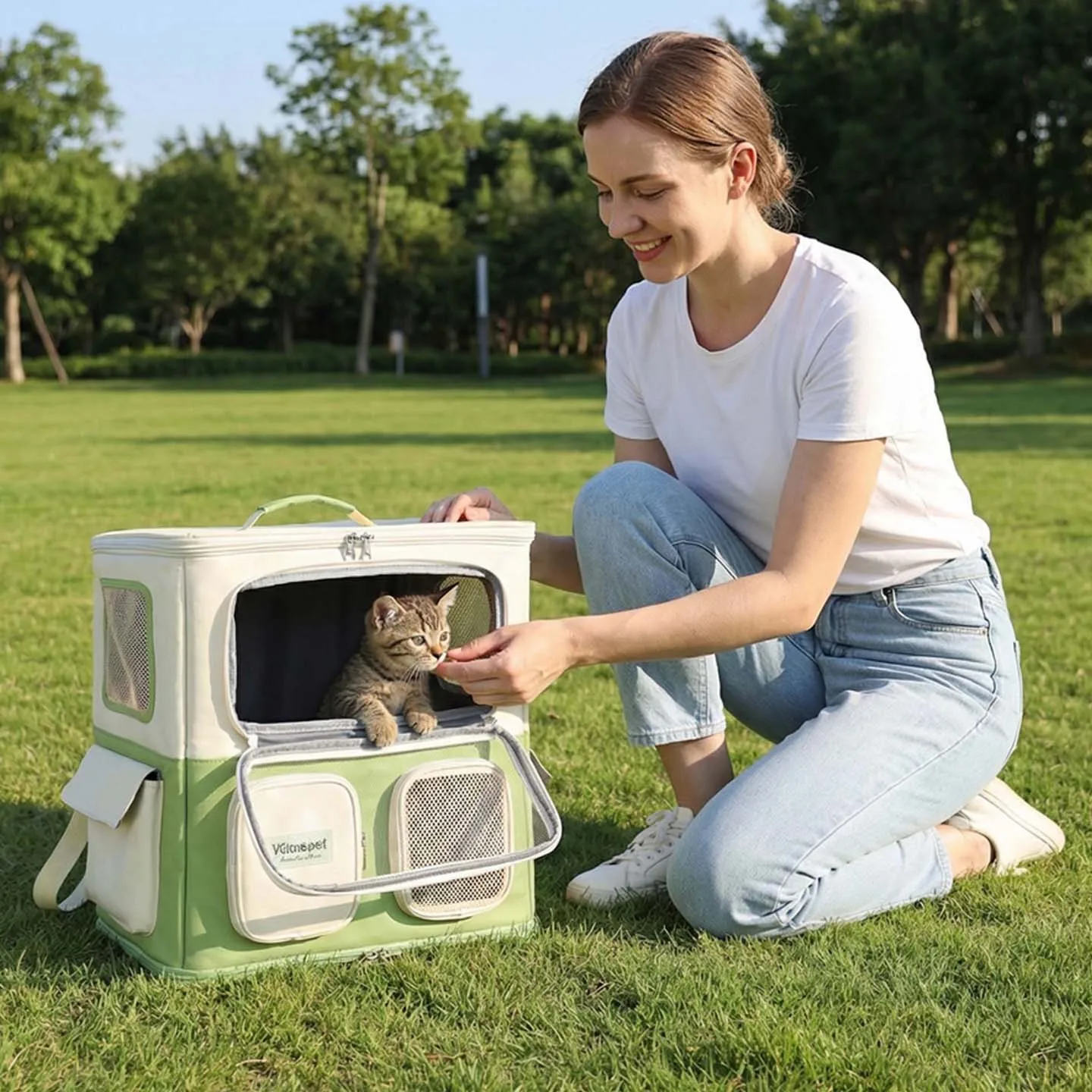 cute-fashionable-lightweight-pet-backpack-breathable-spring-summer-cat-carrier-with-trolley-handle-portable-travel-bag