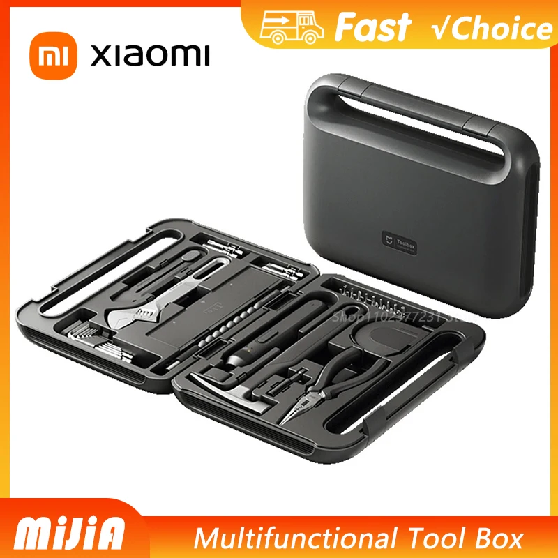 

NEW Xiaomi Mijia Electric Tool Set Portable Screwdriver Household Hand Tool Kit with Good Quality Plastic Toolbox Storage Case