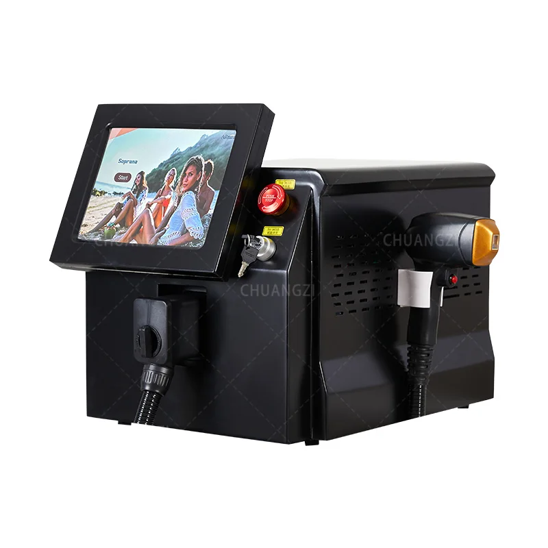 New 3000W Diode Laser Triple Wavelength 755nm 808nm 1064nm Diode Laser Hair Removal Machine Device Epilator