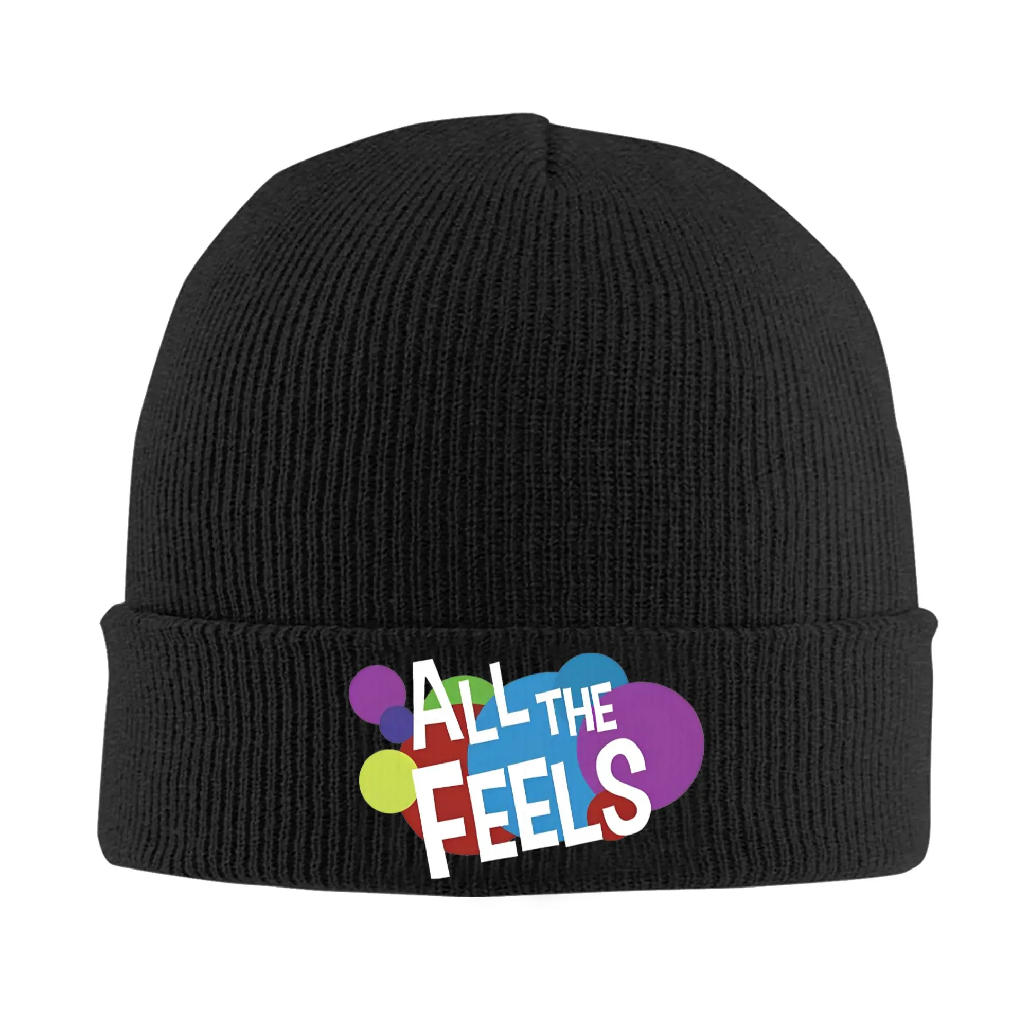 All the Feels - Inside Out Beanie Hats  Bonnet Hats Men Women Street Y2K Kpop Knit Hat Winter Printed Warm Caps