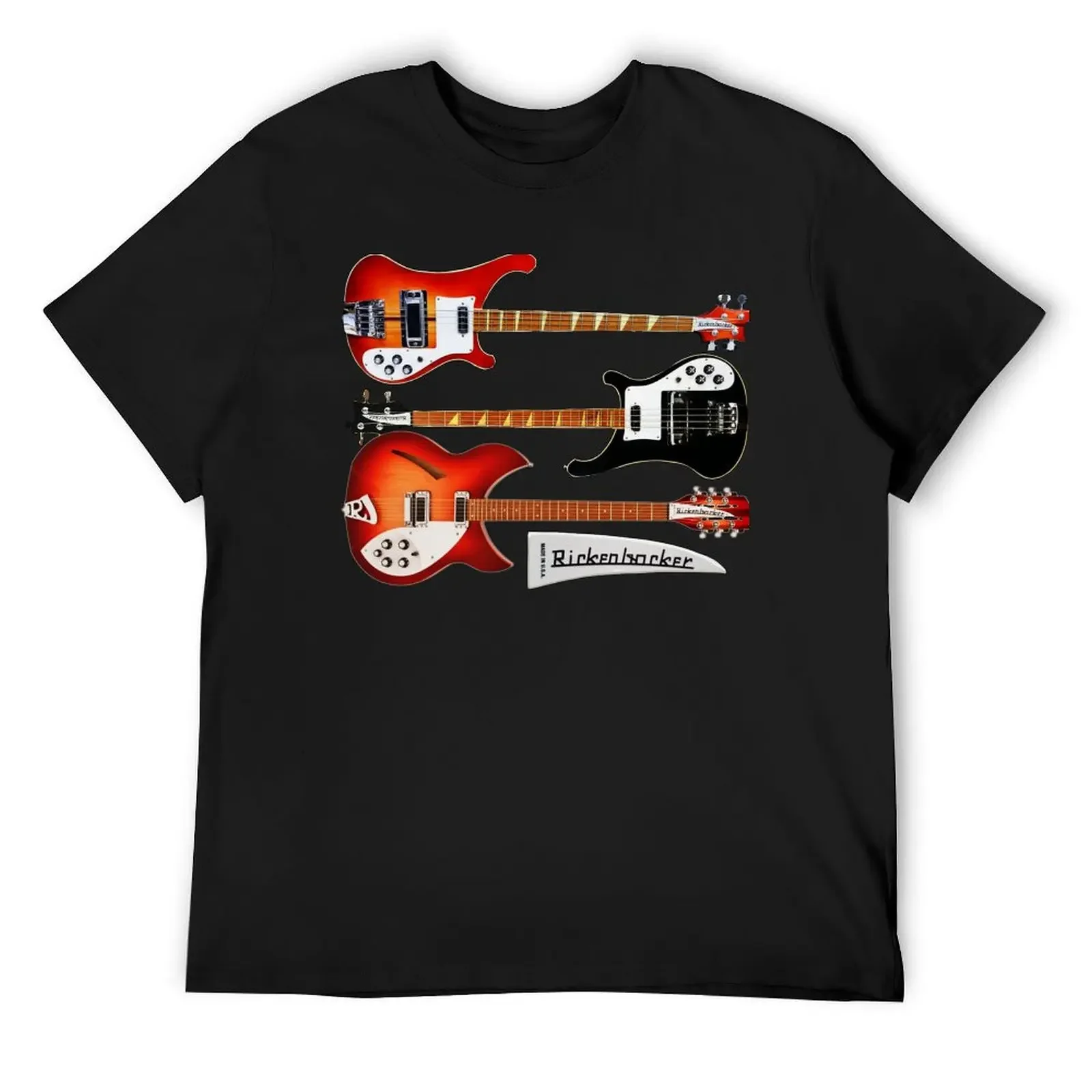 

Vintage Rickenbacker guitar and bass T-Shirt rapper graphic tees football t shirt mens graphic t-shirts hip hop