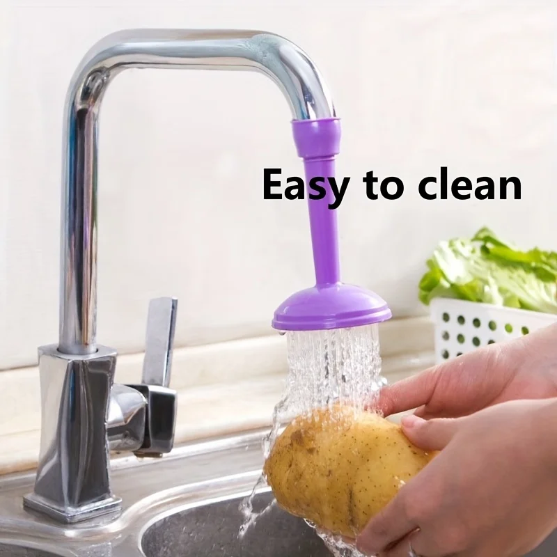 

1 шт. 360 ° Поворотный водосберегающий смеситель, распылительная головка, подходит для раковин в ванной комнате. Простота установки. Гибкая насадка для смыва и очистки.