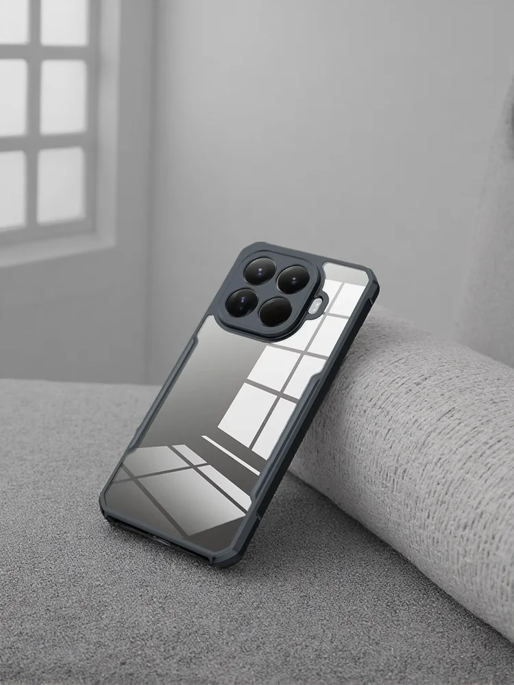Etui Xundd na telefon Xiaomi 15T Pro/15T, odporne na wstrząsy, z poduszką powietrzną, przezroczyste, z ochroną aparatu, hybrydowa obudowa z akrylu i TPU. — zdjęcie produktu 7