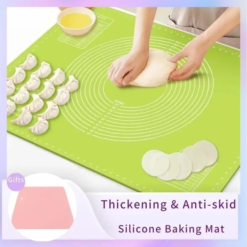 

Kneading Dough Mat Silicone Baking Mat Pizza Cake Dough Maker Kitchen Cooking Grill Gadgets Bakeware Table Mats Pad