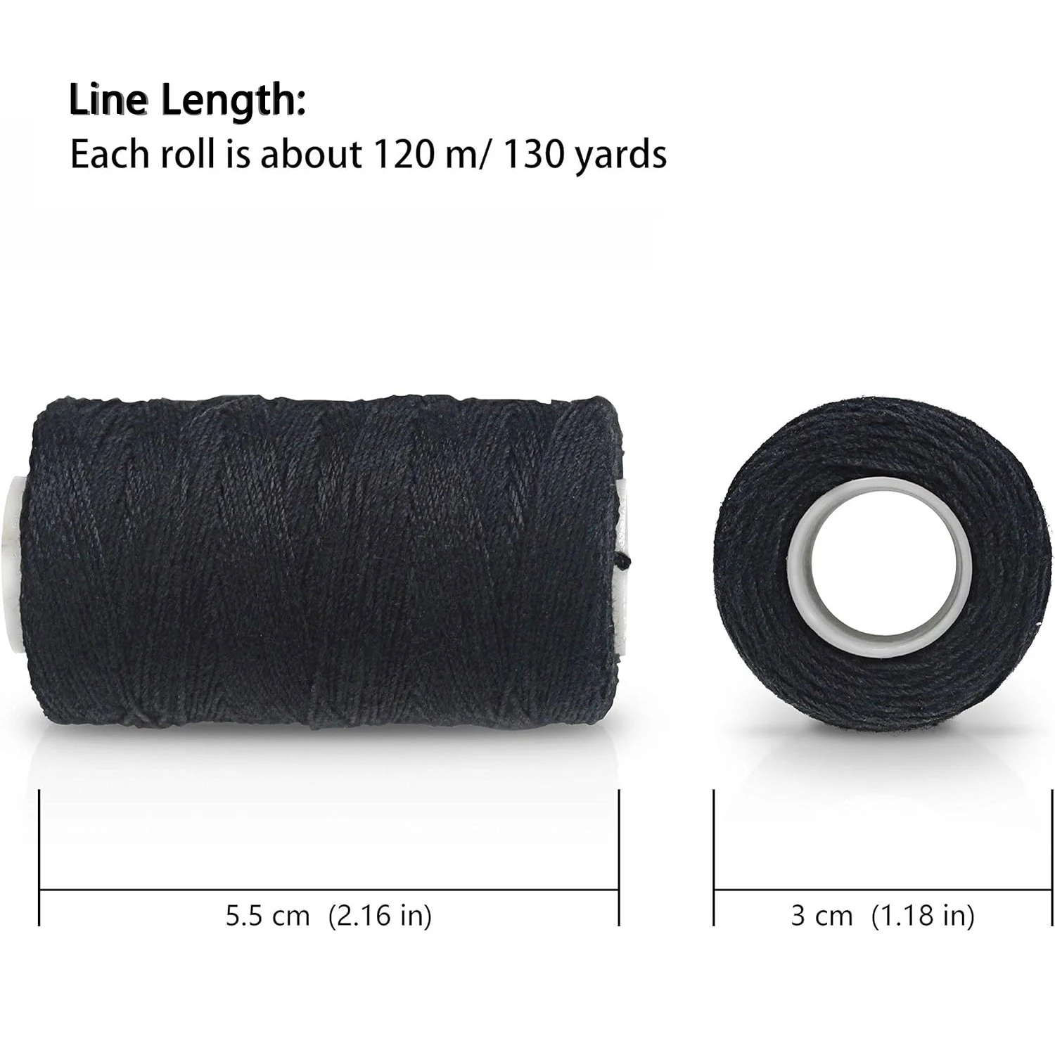 Black Brown Beige Needle And Thread For Hair Extensions Hair Weave Sewing Threads With CLI Shape Curved Needles Wig Making Tools