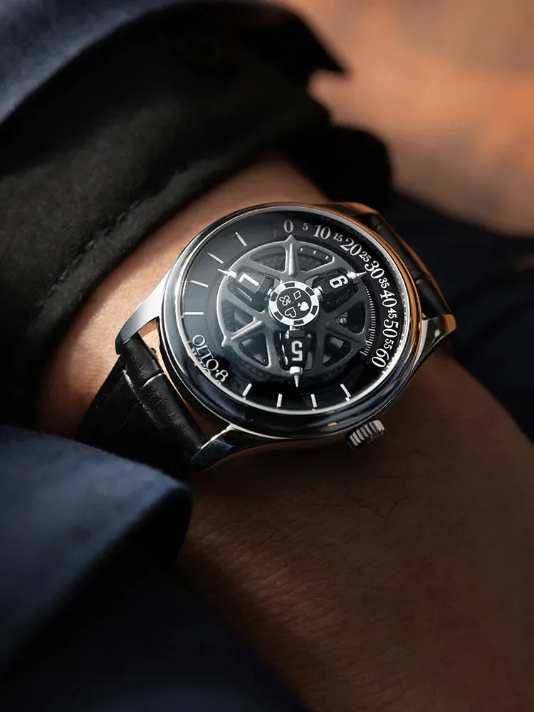 Magic City Watch Store Aodu KING Series Automatic Mechanical Watch Men's Personalized Small Dial Star Wheel Watch, Gift Box