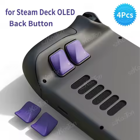 4PCS Back Button Enhancement Set for Steam Deck OLED Games Console Grip Improvement Button Protection Kit for Steam Deck LCD