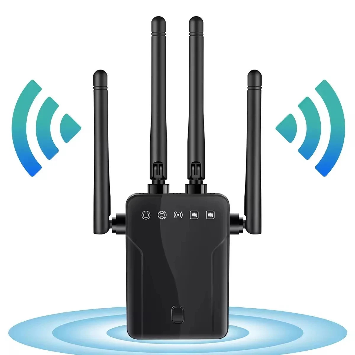 

300Mbps WiFi Repeater 2.4 Gigabit WIFI Amplifier for Home/Office Long Range Network Extender 4 Antenna Long Range EU/US Plug