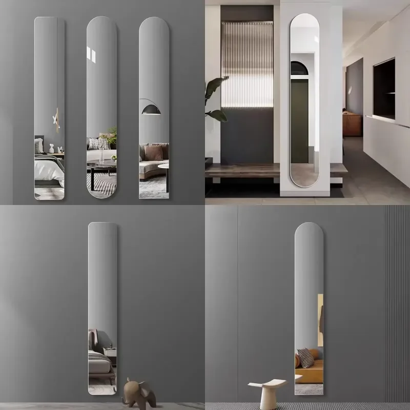 for Frameless Wall Mounted Tempered Glass Mirror Various Shapes High Quality Modern Design Home Decor Bathroom Vanity