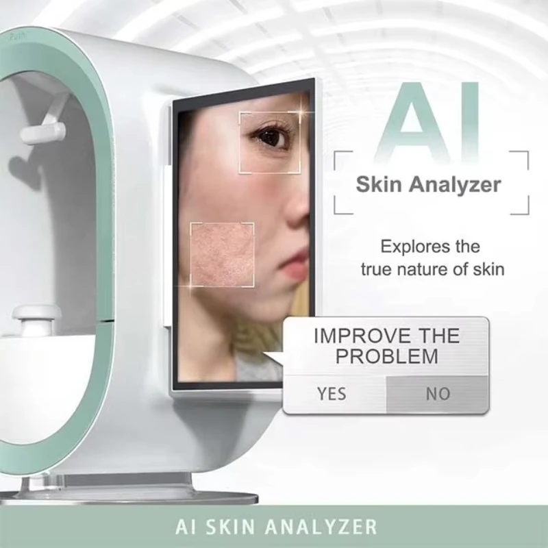 Professionele scanner Huidanalyse Huidanalysator Gezichtsanalysemachine 3D Dermatologie Al Gezichtsanalyse voor thuisgebruik in de salon
