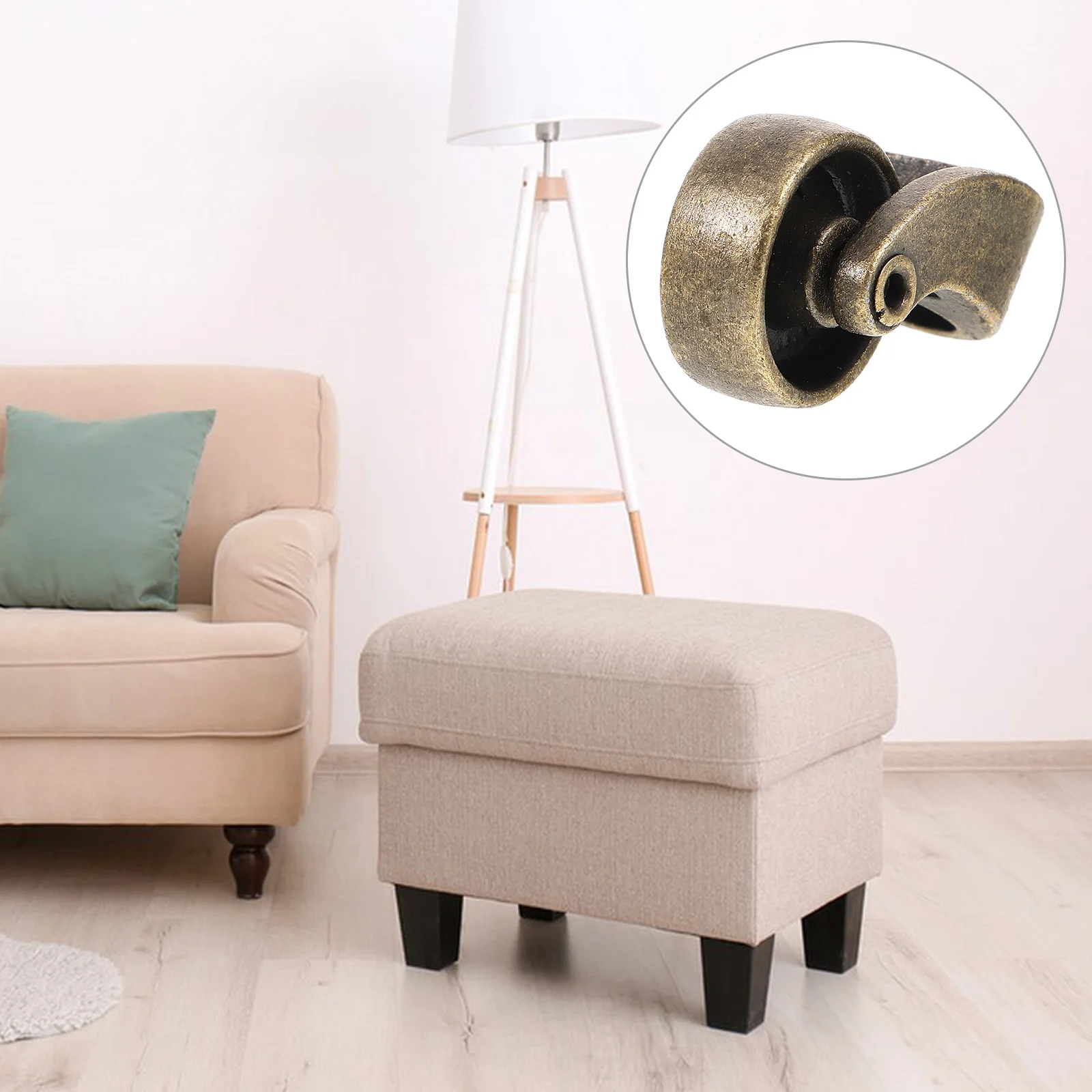 

Universal Zinc Alloy Sofa Casters Replacement Couch Wheels Furniture Hardware Heavy Duty Smooth Rolling Caster Wheel for Sofa