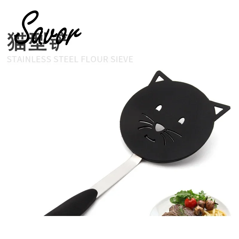 Hot Sale Nylon Cat Frying Spatula Non Stick Omelette Shovel Fried Fish Turner Pancake Flipper Cooking Tools Kitchen Gadget Set