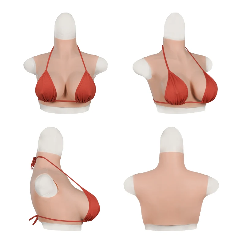 KUMIHO Realistic Silicone Breast Forms Sissy BCDEG Cup Fake Boobs Fake Chest Cosplay Men Crossdressing Transgender Drag Queen