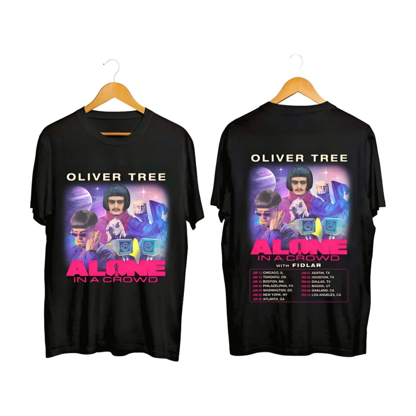 Oliver Tree Alone In a Crowd 2024 Tour T-Shirt, Oliver Tree Fan Shirt