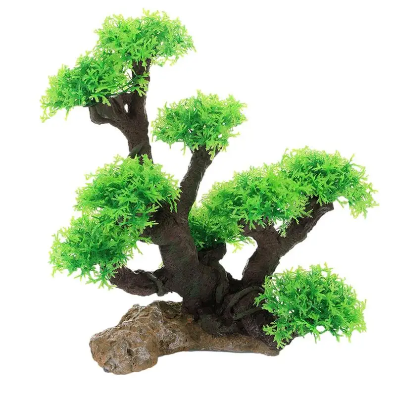 Fish Tank Plant Moss Tree Decorations Landscaping Wood Plant Root Driftwood Aquatic Plants Grass Aquarium Accessories No Moss