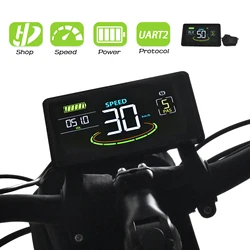 H6C 【Haytrix】 Odometer Applicable To UART2 Wired Bicycle Speedometer Automatic Lcd Bicycle Computer Electric Bicycle Accessories
