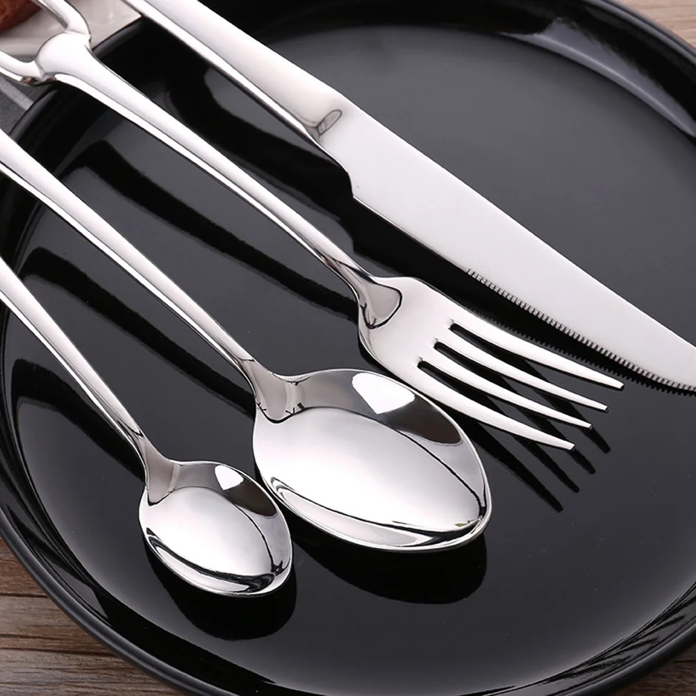 

Stainless Steel Teaspoon Coffee Spoon Dessert Stirring Soup Spoons Hanging Hole Rust Proof Easy Clean Kitchen Bar