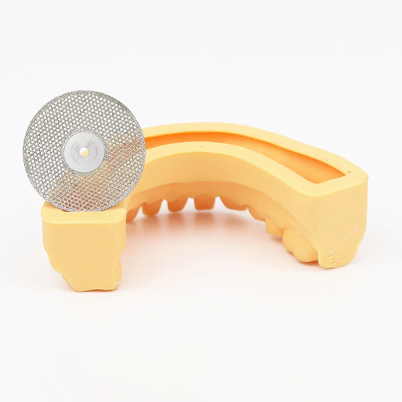 1pc Dental Ultra-thin Double Sided Sand Porcelain Cutting Disc Mandrel Dental Diamond Sand Tablets Polishing Tools