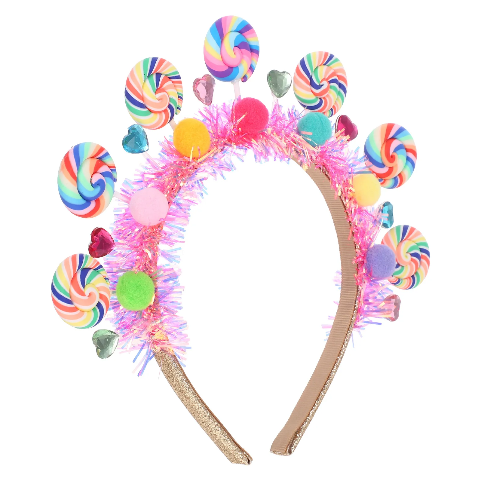 

Adorable Cartoon Lollipop Headband for Girls Candy Hair Band Birthday Party Holiday Costume Hair Accessories